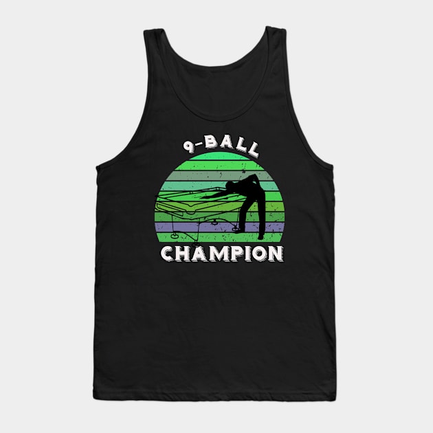 9-ball pool champion - vintage billiards Tank Top by BB Funny Store